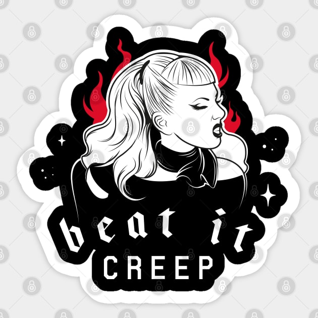 Beat It Creep Cry Baby Wanda Shirt Sticker by B3an!